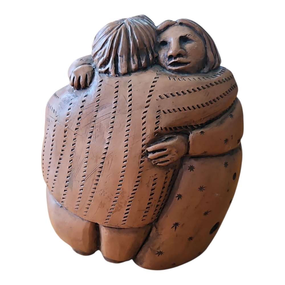 Embracing Couple 4 Hole Ocarina (Wind Whistle)
